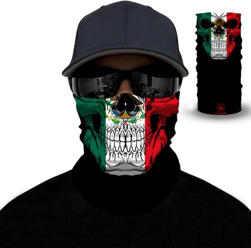 WYSUMMER Scarves Bandanas Skull Face Tube Headband, Gaiter Head Wrap Balaclava Magic Scarf Motorcycle Multi Function Headwear - Image 2